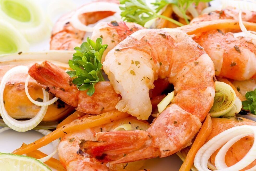 shrimp and vegetables for potency