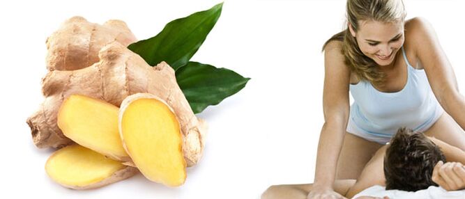 The benefits of the ginger root for male power